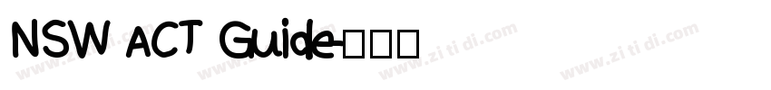 NSW ACT Guide字体转换